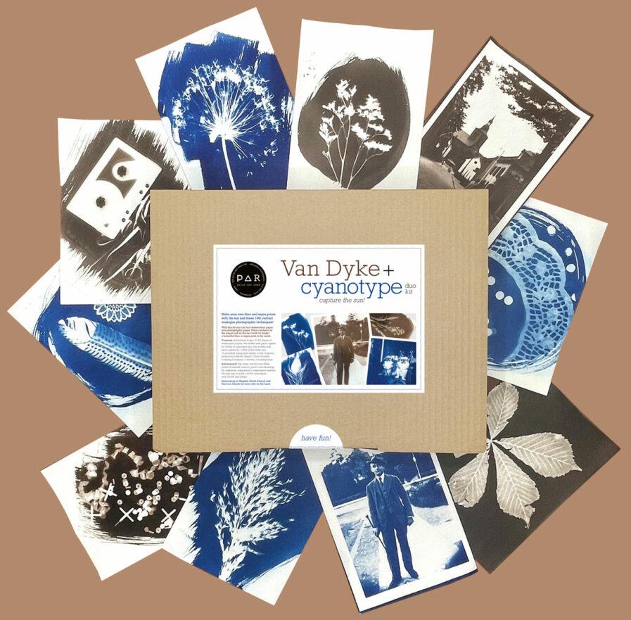 PAR kreative Fotokit Cyanotypie Van Dyke Papier DIY Set CVDKP01