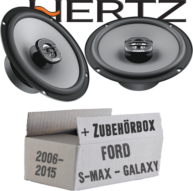 Lautsprecher Boxen Hertz X 165 - 16,5cm Koax Auto Einbauzubehör - Einbauset passend für Ford S- JUST SOUND best choice for caraudio FoSmGaKx_X165