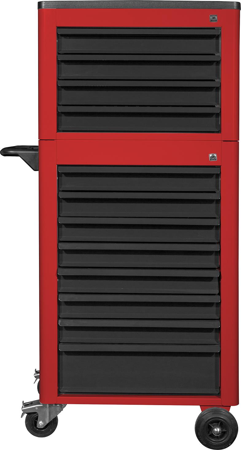 Werkstattwagen mit Werkstatttruhe Cheetah | 12 Schubladen | HxBxT 140x61x45cm | Verkehrsrot