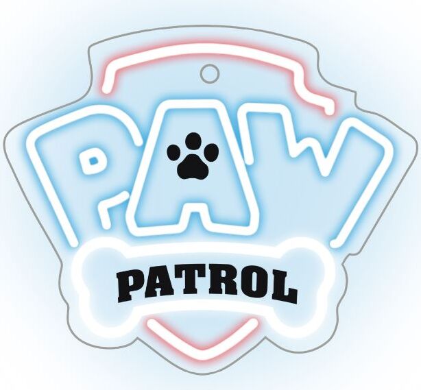 FOREVER Paw Patrol LED-Plexiglas - Anhänger Neon - OW - Logo - Kinderlampe 130146