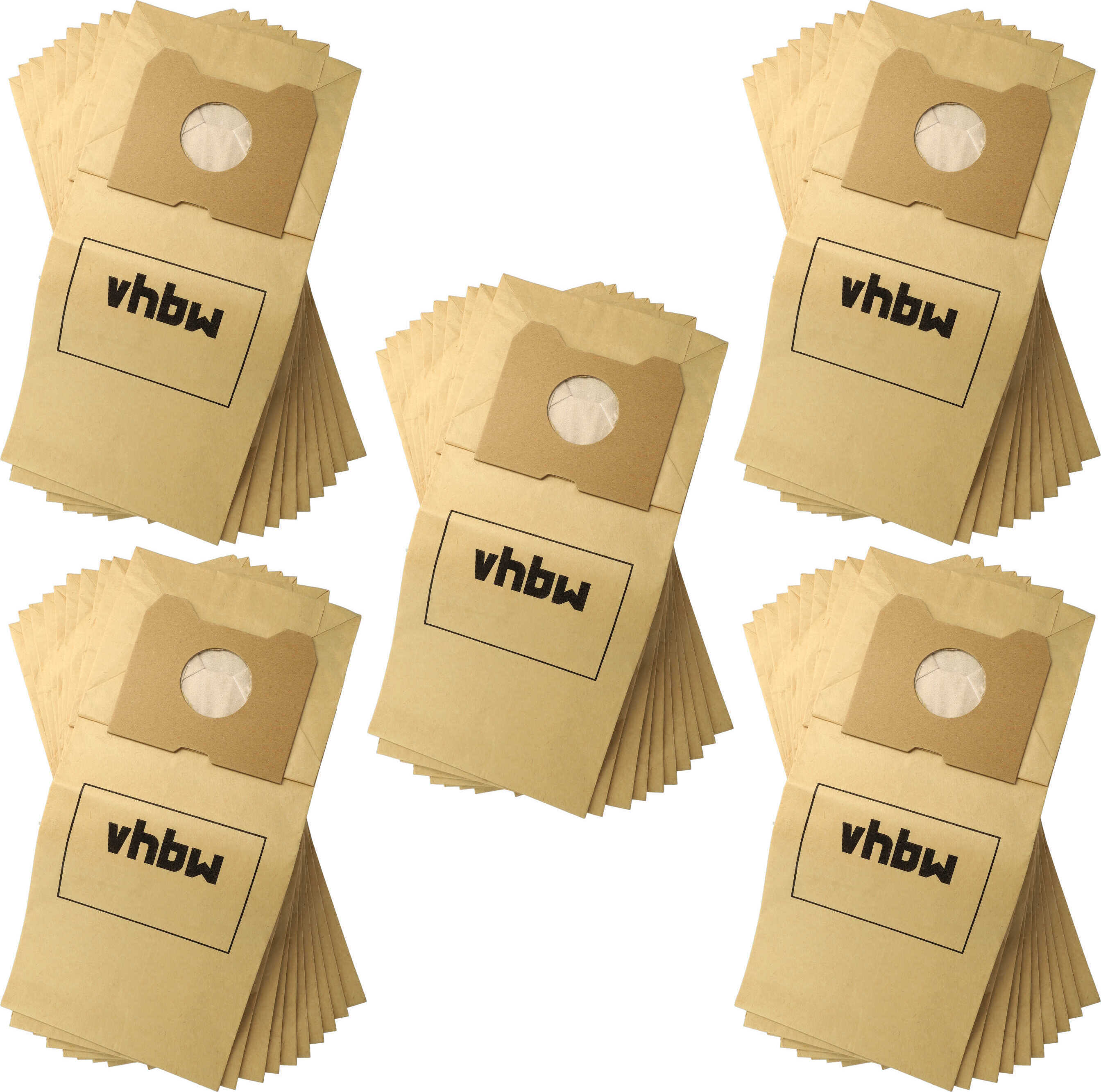 vhbw 50x Staubbeutel kompatibel mit Philips HR 6836 Triathlon, 6843, 6845 Triathlon, 6841, 6842 Triathlon, 6888 Staubsauger - 22cm x 19,5cm Sandfarben 172978411-2
