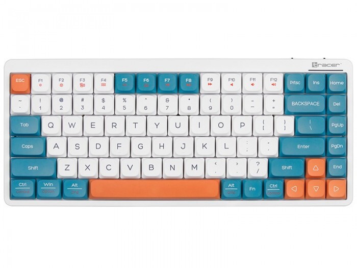 Mechanische Tastatur Tracer FINA 84 Weiß/Blau (Outemu Red Switch) TRAKLA47309