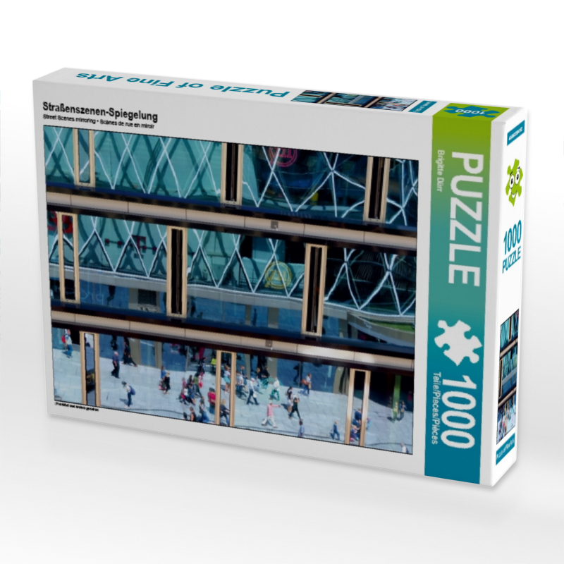 Calvendo Straßenszenen-Spiegelung 1000 Teile Puzzle quer 640x480mm, Dürr Brigitte; 7316003