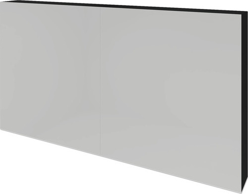 Spiegelschrank Sanox 120 x 13 x 65 cm schwarz matt 2-türig 84400432