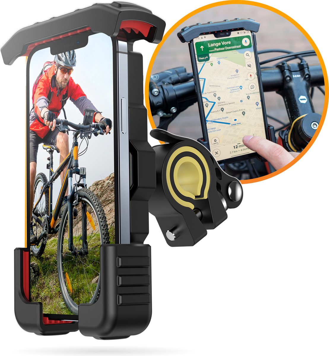 Silikon-Handyhalterung für Fahrrad und Roller