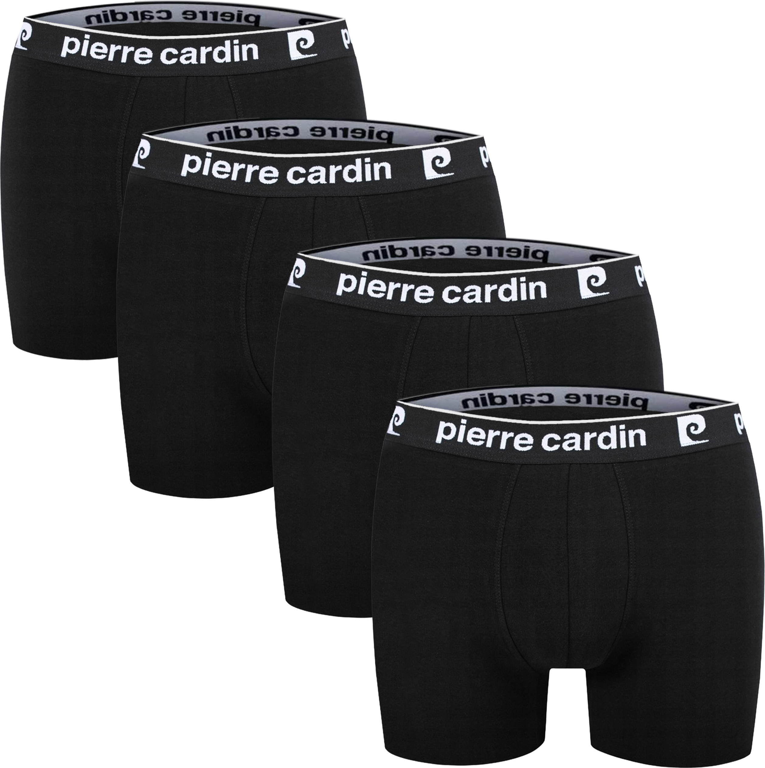 Boxer homme Pierre Cardin CLASSIC 100% coton (Lot de 4) - noir Noir
