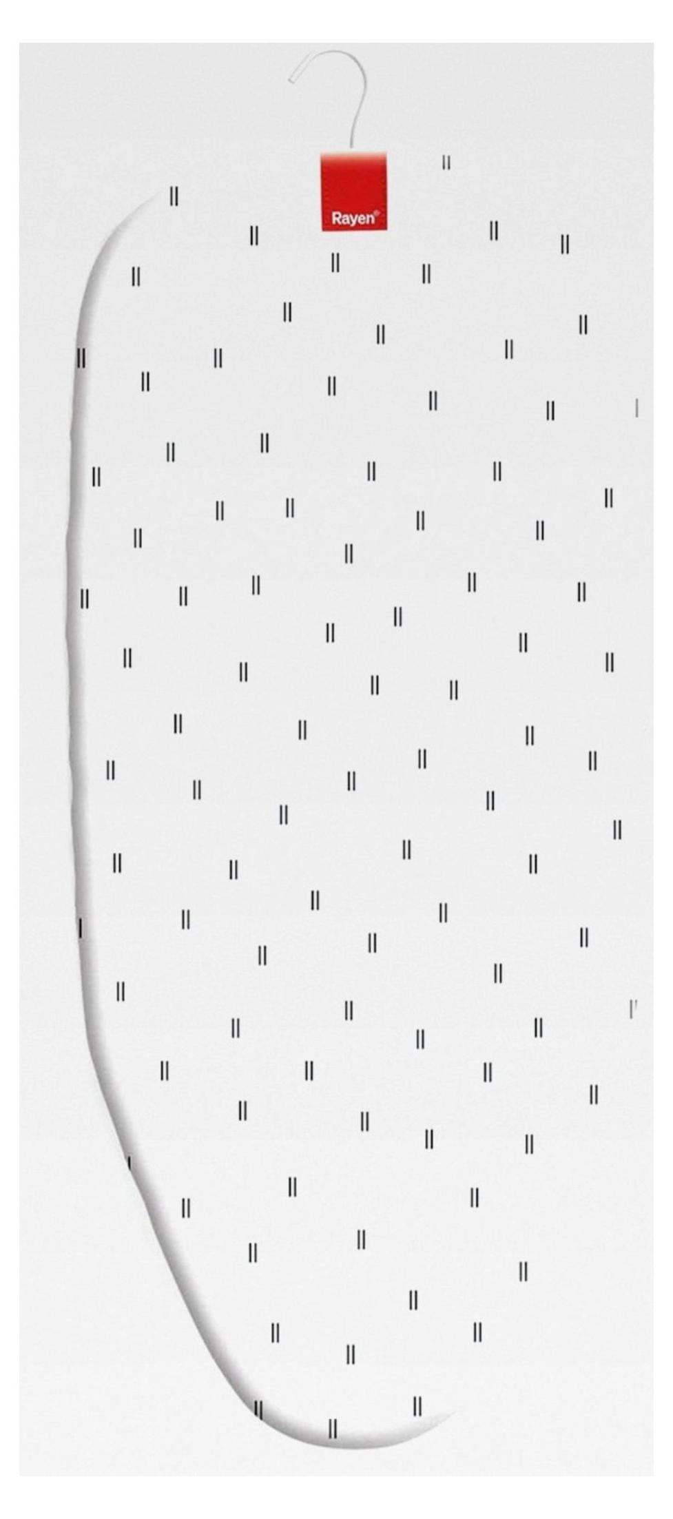 Markenlos Tischbügelbrett | Kompaktes Klappdesign | Mit Metallgitter | Aufhängbar | Bedruckt | Maße: 73,5 x 31,5 cm