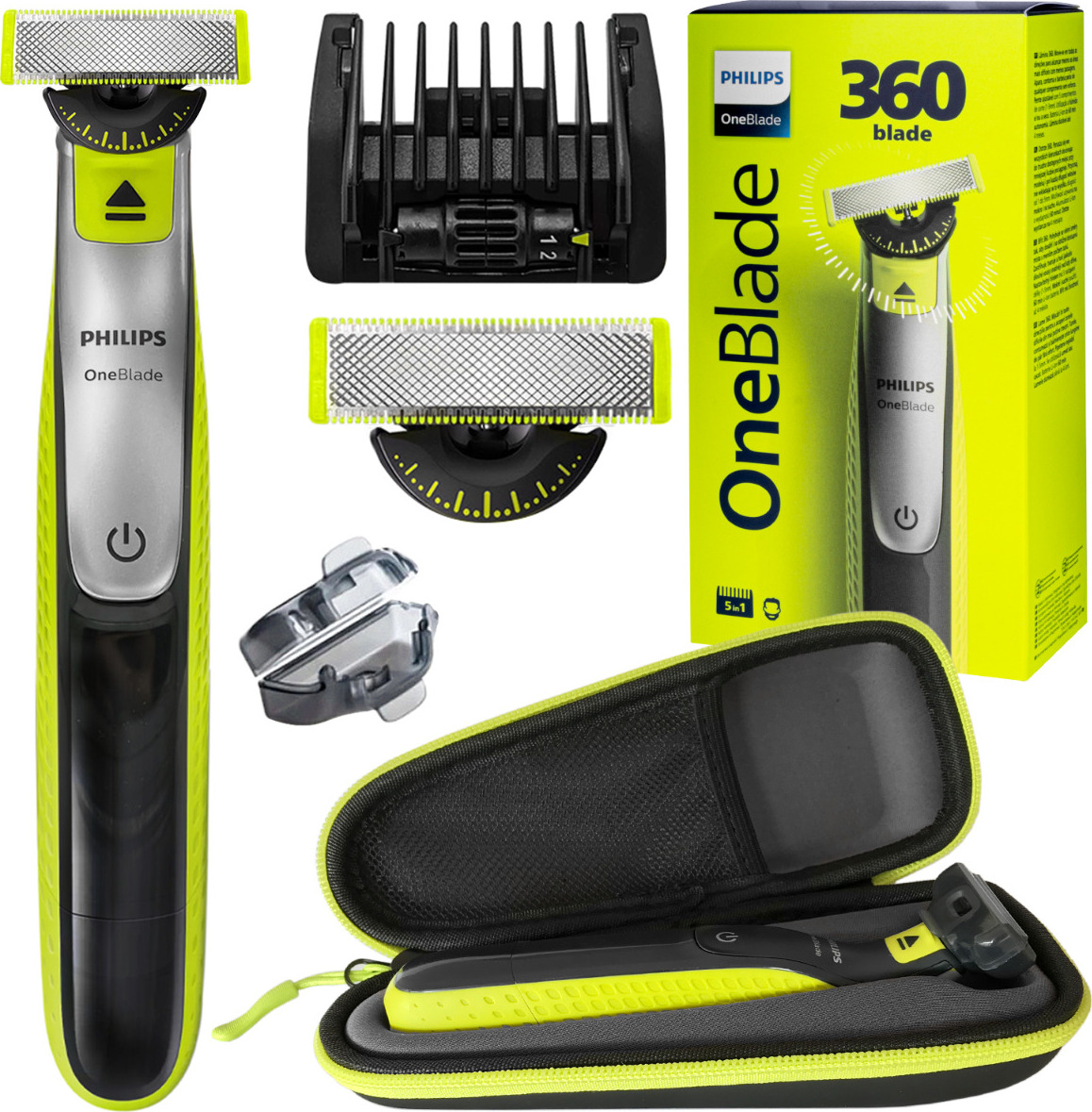 Philips Oneblade Rasierer QP2734/20 + Rasiereretui