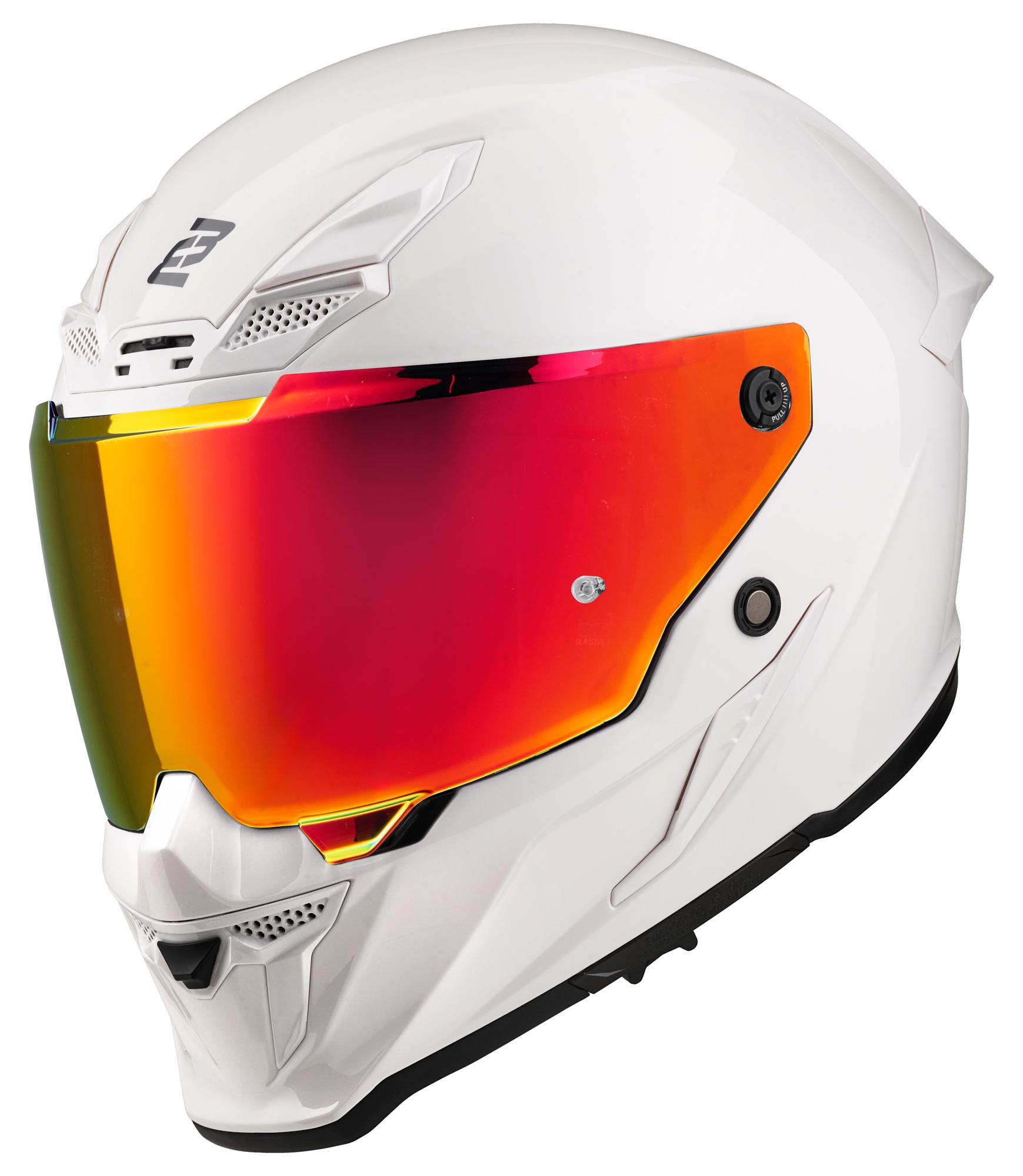Bogotto Helm Blade sportliches Design mit integriertem Sonnenvisier Pinlock-vorbereitet weiß XL BGT-42-MH-001-20-XL