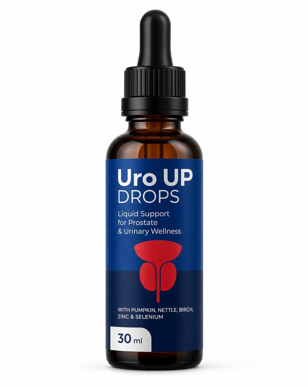 GLOBAL D LTD Uro Up Drops – Tropfen zur Unterstützung der männlichen Vitalität & Leistungsfähigkeit – 30 ml