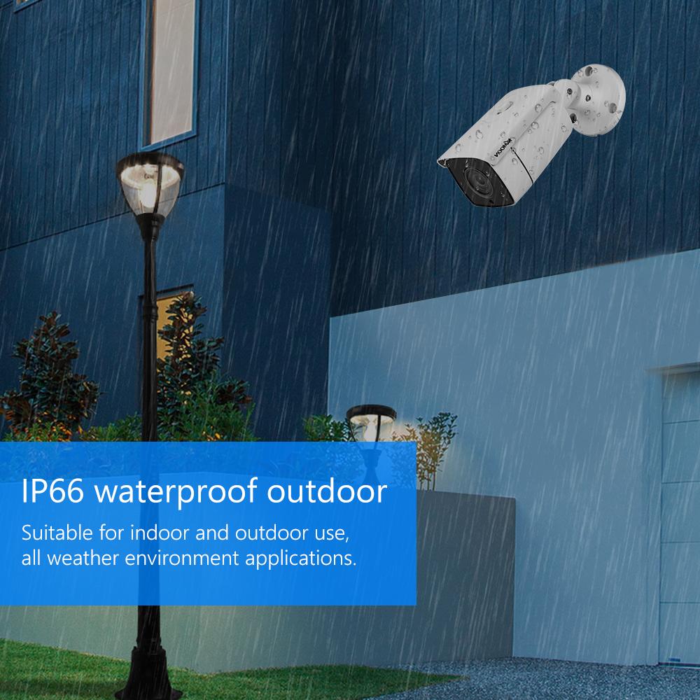 1080P analógová bezpečnostná kamera Vonkajšia IP66 vodotesná CCTV monitorovacia kamera zabudovaná v 24ks infračervených LED, 82ft nočné videnie Pal System
