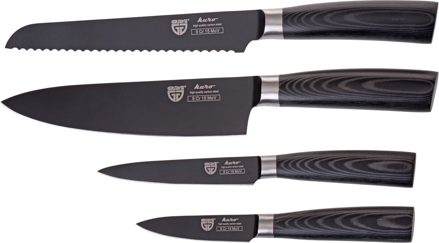 GRÄWE Messerset 4-teilig KURO