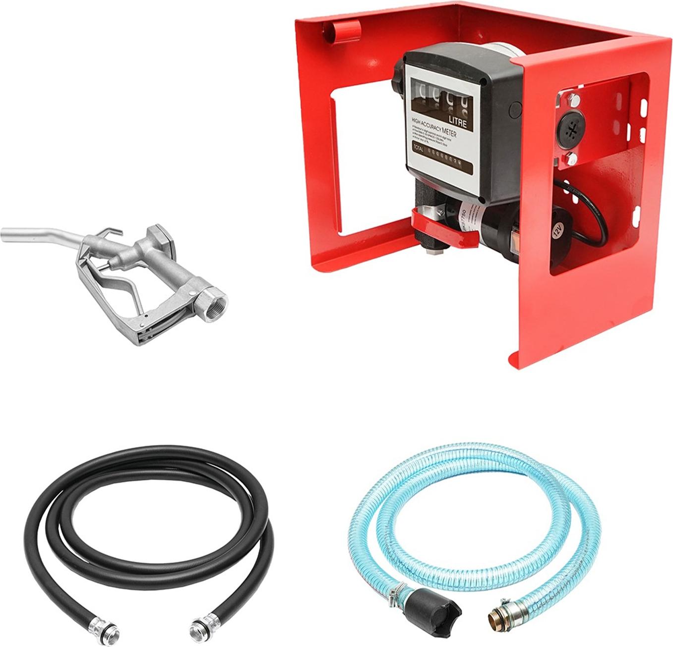 Súprava čerpacia stanica - čerpadlo na naftu s prietokomerom 12V 40l/min