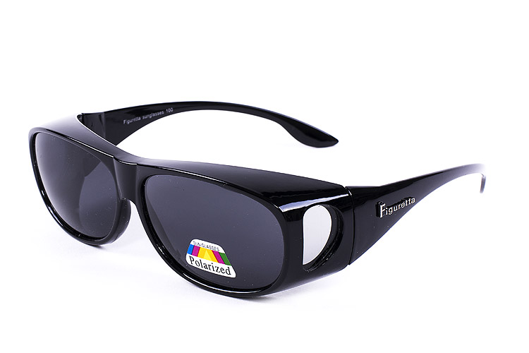 Figuretta Sonnenbrille Überbrille Blau TV Werbung Schutz UV Brille Sonnenschutz 