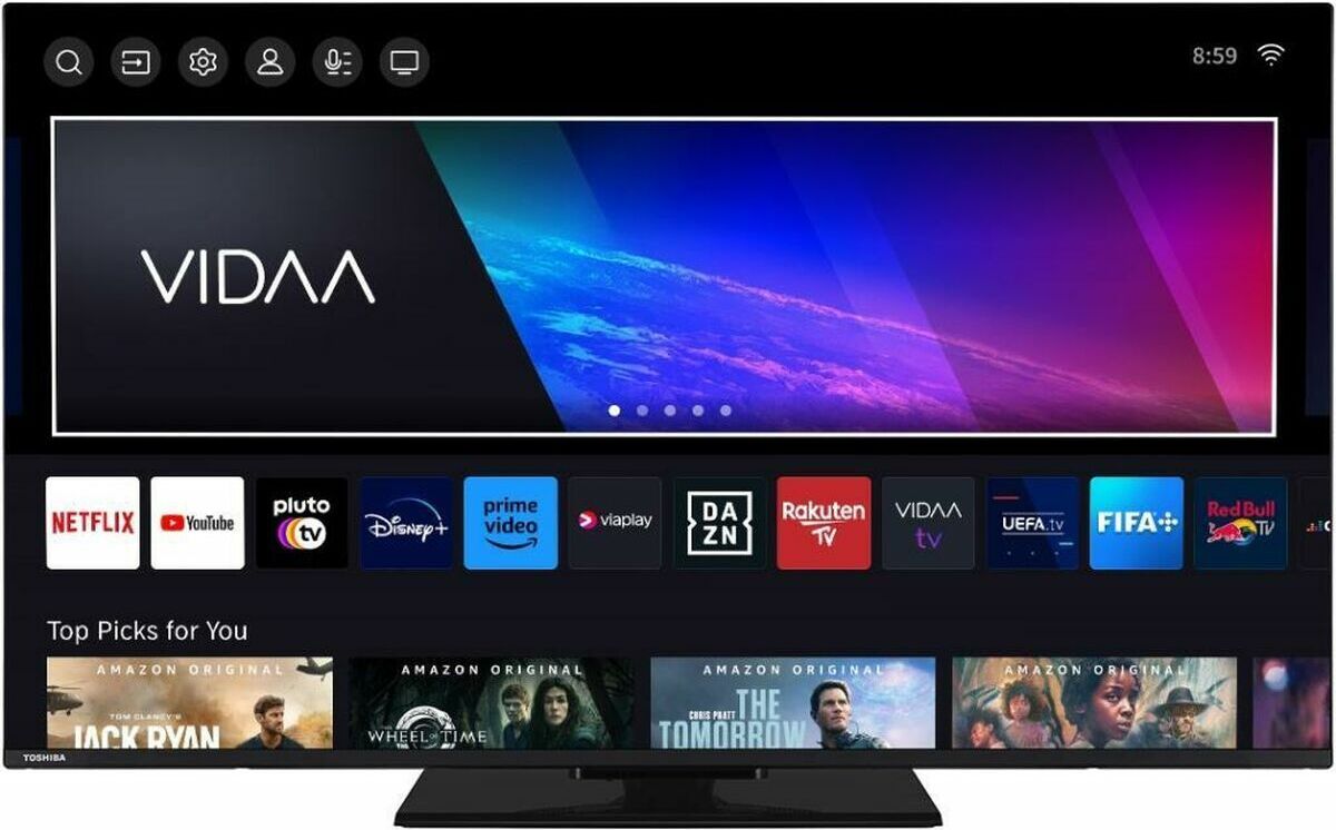 Televízor Toshiba 65UV3463DG 165,1 cm (65") 4K Ultra HD Smart TV Black 275 cd/m²