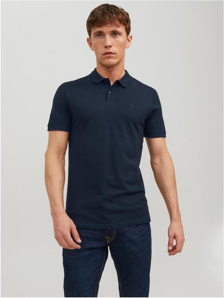 JACK & JONES Herren Poloshirt JJEBASIC Polo JJEBASIC POLO SS NOOS