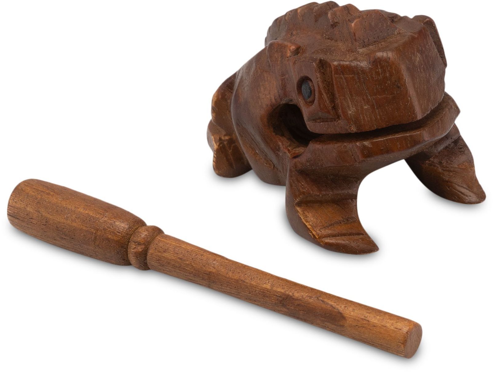 Logoplay Holzspiele Frosch Klangfrosch Gr. 2 – 7 cm Klangtier aus Holz | Handgefertigtes Musik-/Percussion-Instrument 5022