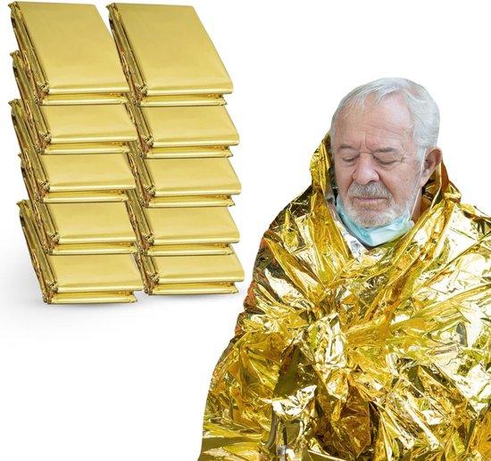 Famanu Thermodecken Set von 10 - Goldfolie, 210 x 160 cm