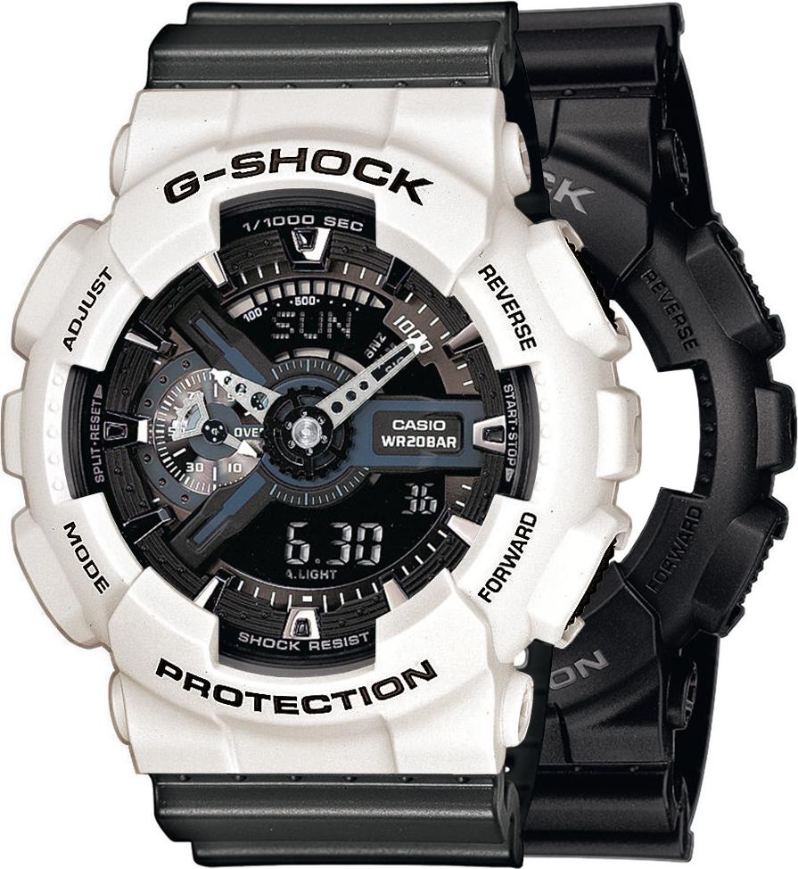 Casio G-Shock SET GA-110-1BER hodinky + BEZEL 10395292 + BAND 10467764 20BAR
