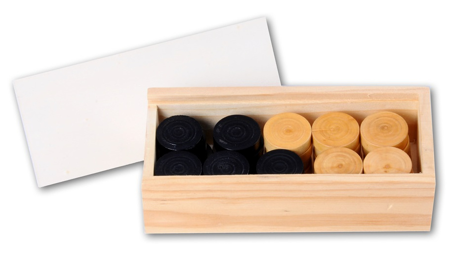 Longfield Games Damsteine im Kästchen 32 mm 180101