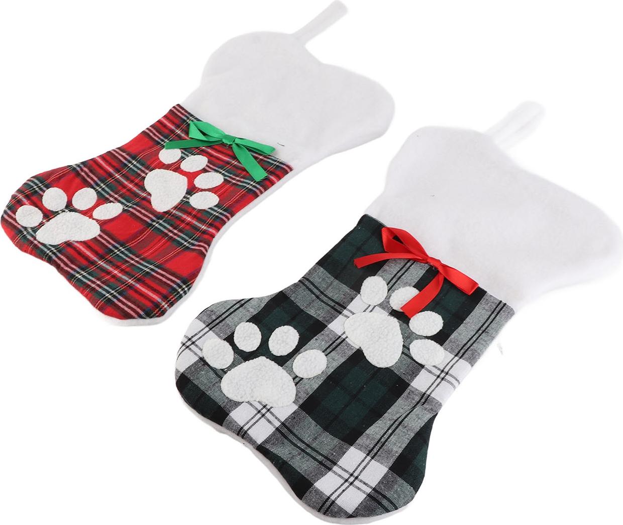 Cocosity 2pcs Weihnachts -Strumpf niedliche Knochenform Socken H?ngende Dekoration Geschenktte fr Heimfeiertagdekoration