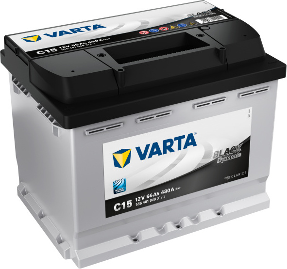Autobatterie Varta Black Dynamic 56Ah, 12V, 480A, C15 5564010483122