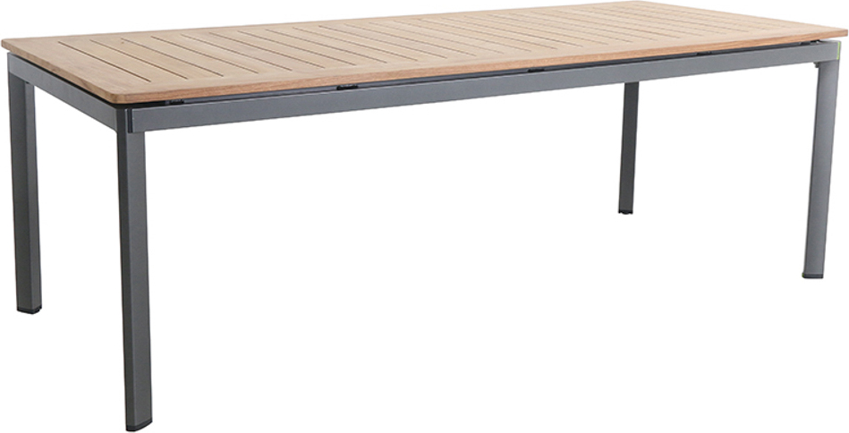 MWH Alutapo Dining Tisch Aluminium/Teak