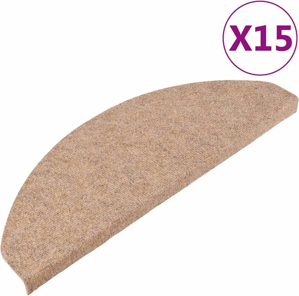 15 Tappetini Antiscivolo Per Scale Beige - Autoadesivi, Morbidi E Insonorizzanti - 5