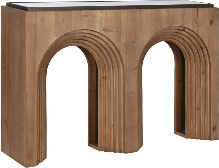 Konsole Home ESPRIT Kristall Tanne 122 x 30 x 80 cm S3055712