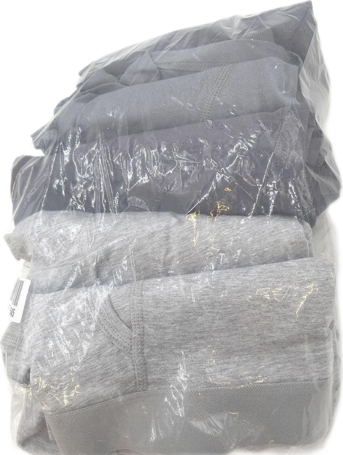 Amazon Essentials Herren Boxerslip Unterwäsche aus Baumwolljersey (erhältlich in Übergrößen) 5er-Pack Dunkelgrau/Grau Meliert/Kohlegrau 5XL Große Größen