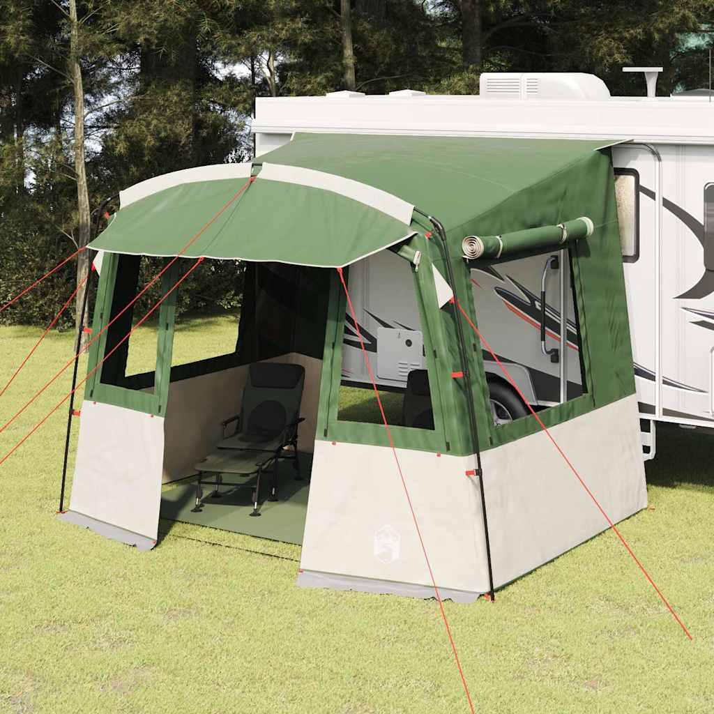 vidaXL "Schlussverkauf" Heckzelt 1 PC - Campingzelte UV-beständige -e für Wohnwagen Rechtwinklig Grün 352x250x240 cm C15378 LL0000453873-VDLL-NEW26130