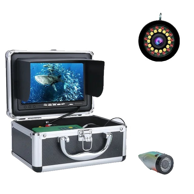 Kamera na vyhľadávanie rýb pod vodou, 7-palcová obrazovka HD, 30 LED svetiel, 15M DVR 1080P
