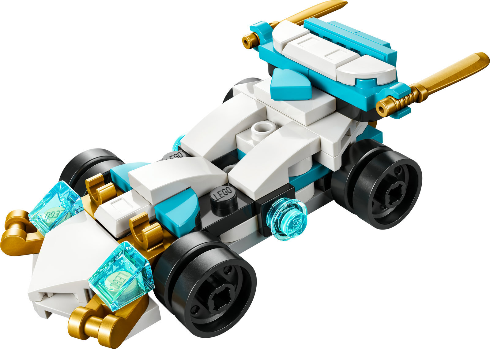 LEGO NINJAGO Zane a jeho dračie autá, Stavebnica, 7 rok / roky, Plast, 55 kusov, 32 g