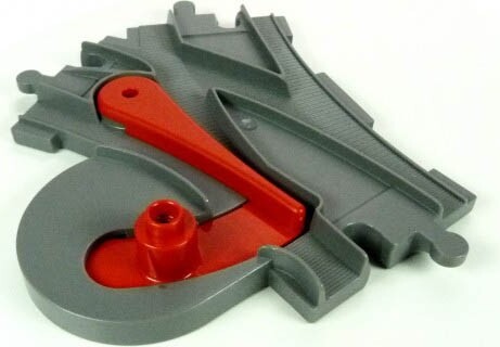 1 x Weiche Gabelung Schiene Eisenbahn grau Lego Duplo E16