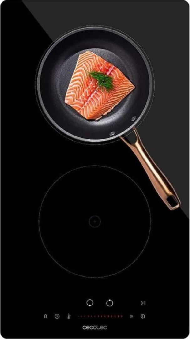 Cecotec 02853, Čierna, Na pracovnú dosku, Indukčná varná doska so zónami, 2 zone(s), 2 zone(s), Stredná