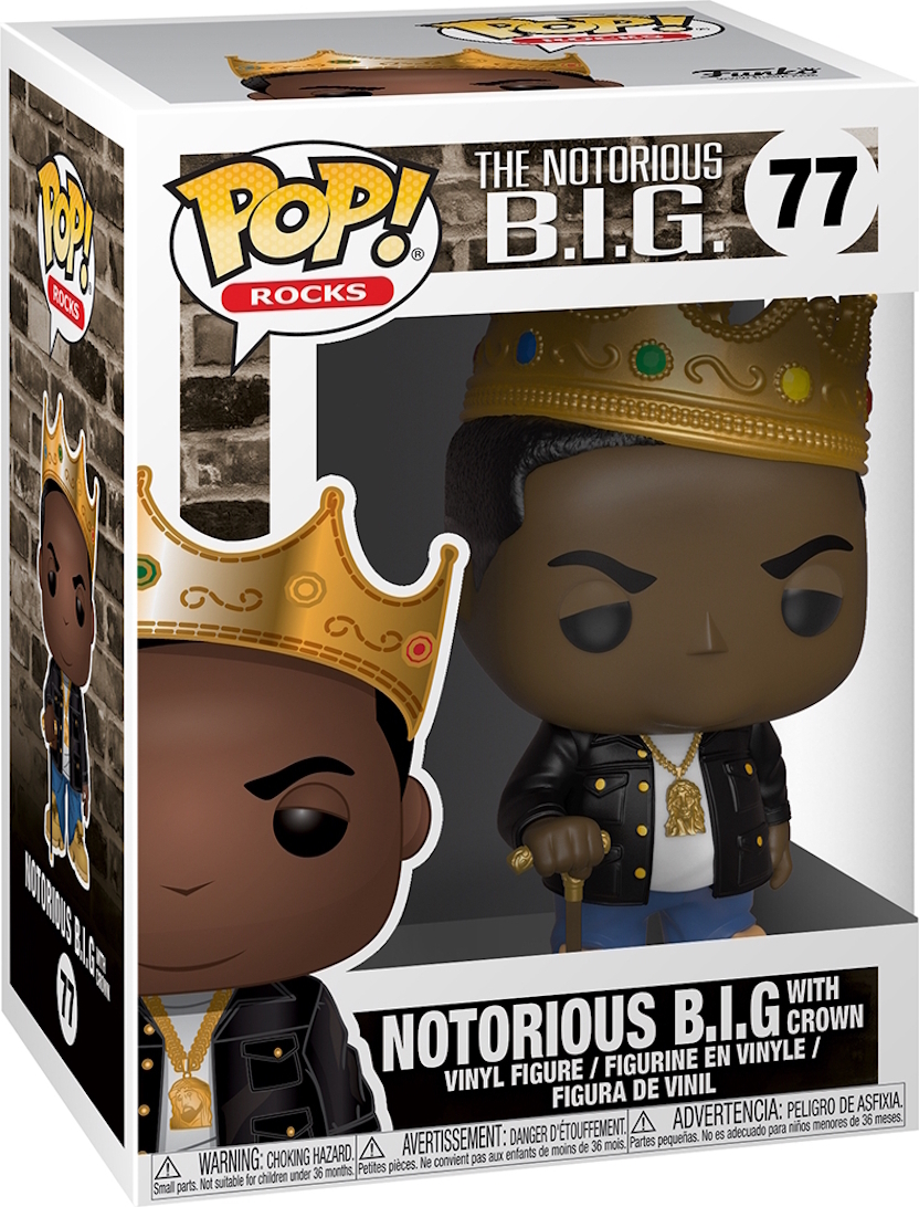The Notorious B.I.G. - The Notorious B.I.G. with Crown 77 - Funko Pop! Vinyl Figur FK31550