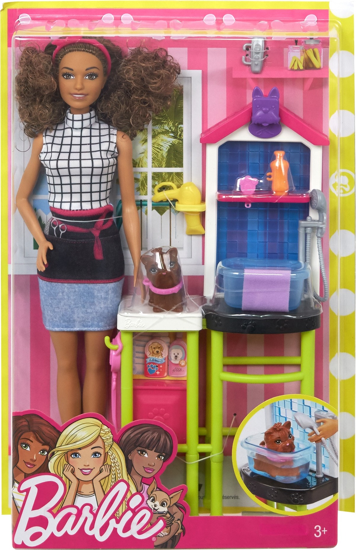 Mattel Barbie Tierfriseurin Puppe und Spielset. FJB31 212806