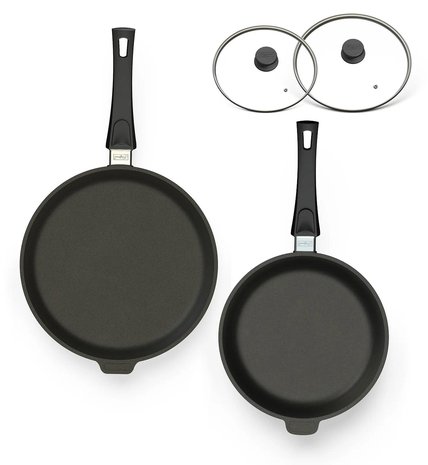Hoffmann Germany Hoffmann Pfannen-Set 4-tlg. Ø 24+28 cm Aluguss Antihaft Induktion 3001