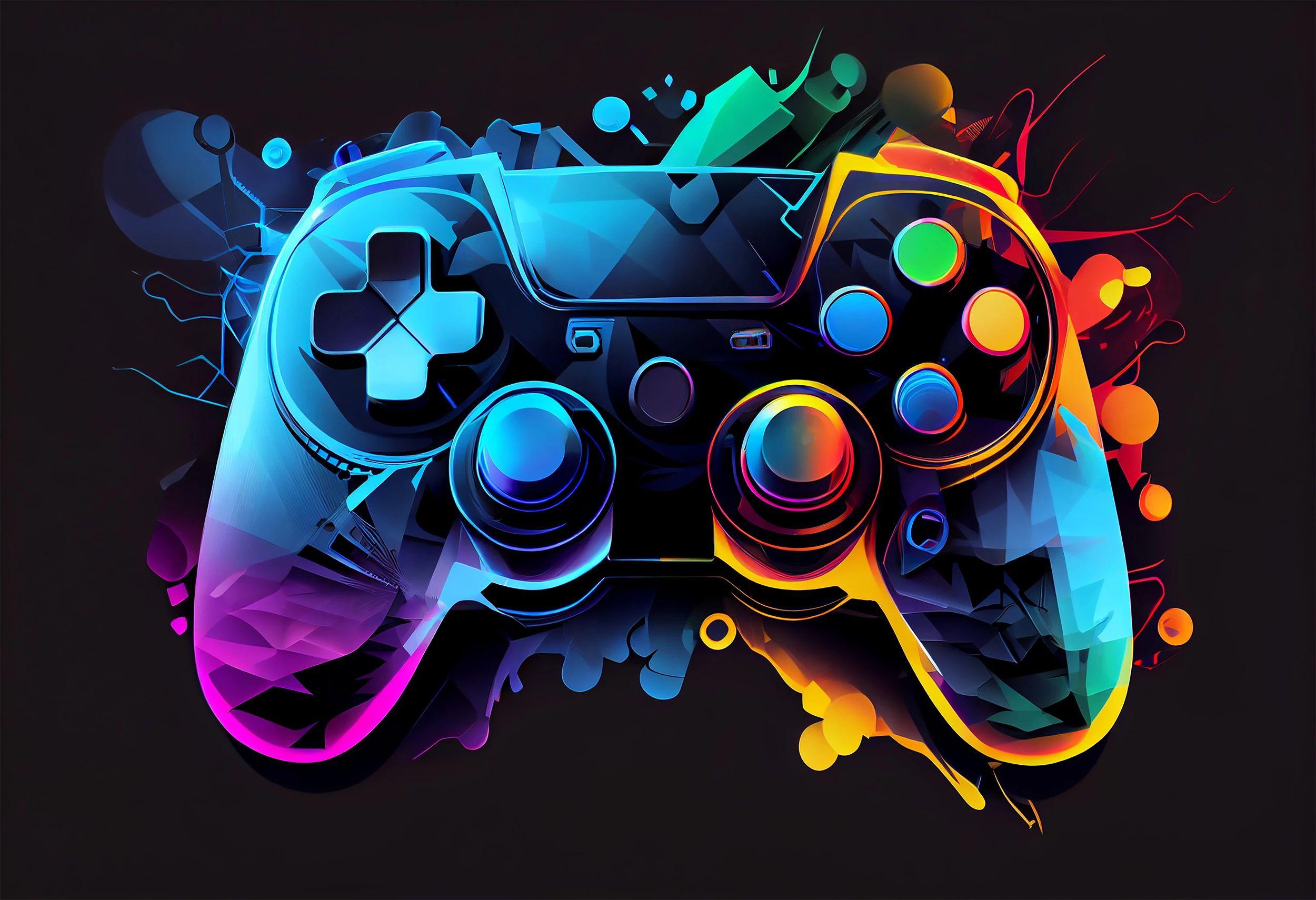 Naklejkomania Dekorative Heizkörper-Magnetabdeckung Matte mit Gaming Pad Motiv