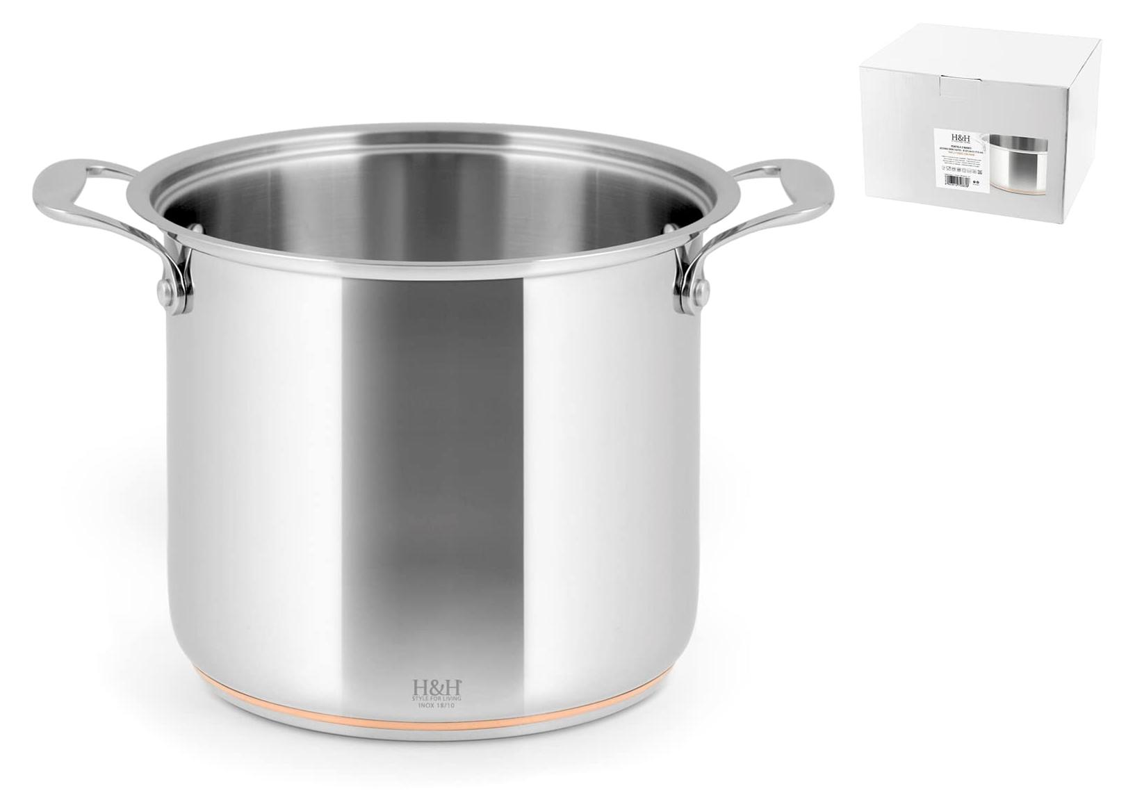 Pengo S.p.A. H&H 18/10 Edelstahl- und Kupfertopf, 20 cm 552122