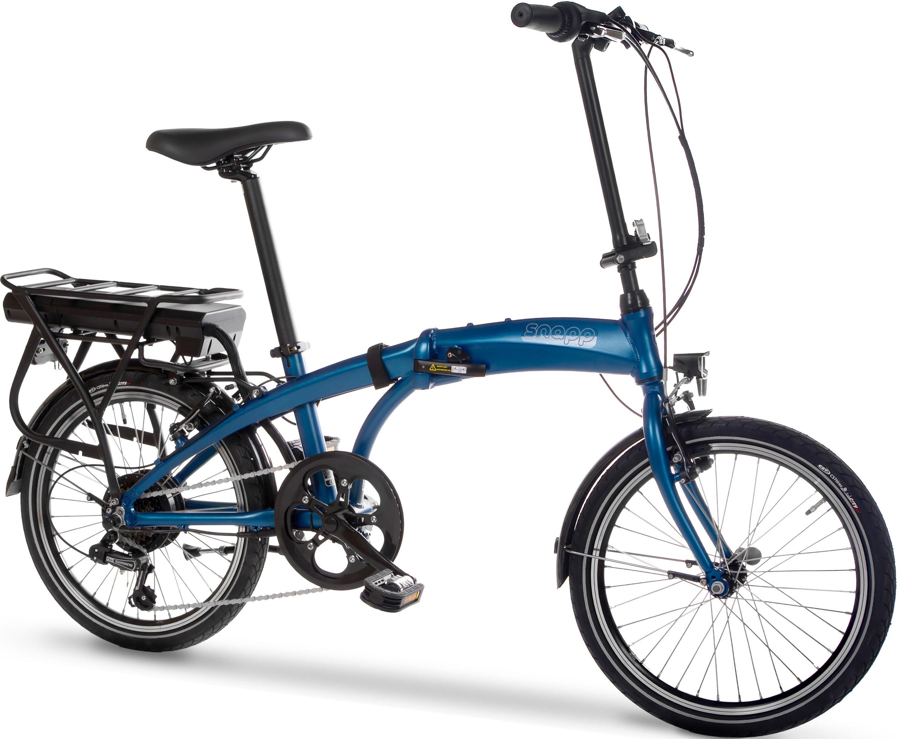 HUFFY Snapp City-E folding electric bicycle blue