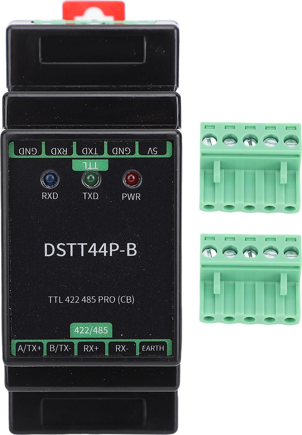 Gistuch TTL-zu-RS422-RS485-Konverter, DIN-Schienenmontage, DC-Leistungsisolierung, industriell isoliertes 422 485-Adaptermodul mit LED-Anzeigen