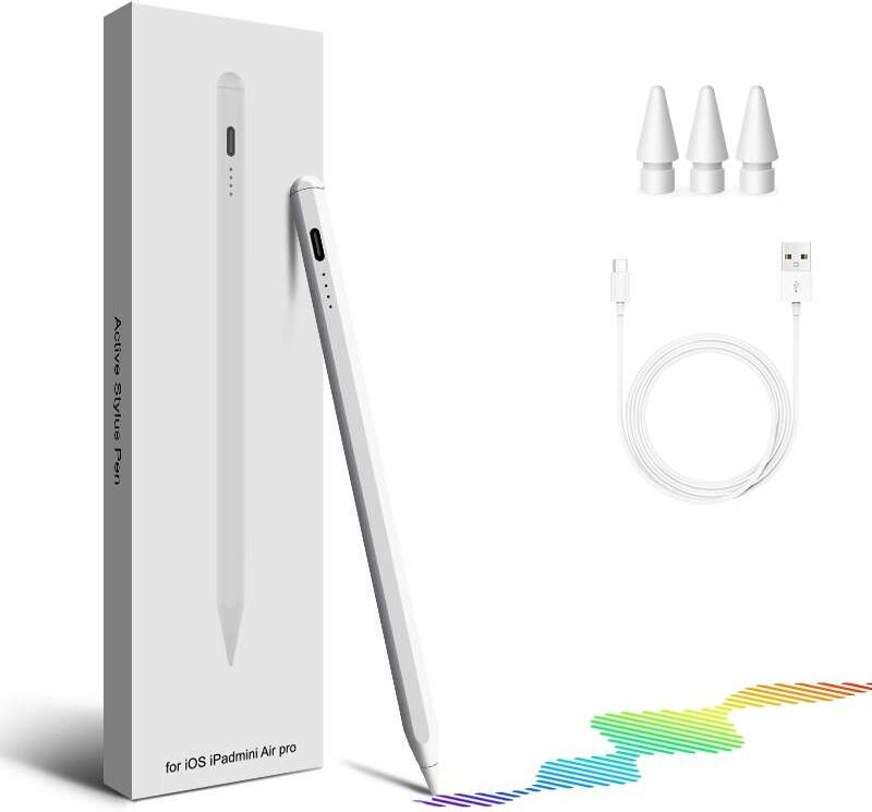 mc star Tablet-Eingabestifte Eingabestift mit Spitze Neigungsitivität, Eingabestift mit 3X Stiftspitz, Wiederaufladbar Eingabestift zum 2018-2022 pad,