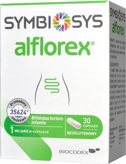 Biocodex Alflorex Probiotikum für den Darm bei Reizdarmsyndrom, Stamm Bifidobacterium infantis, 30 Kapseln.