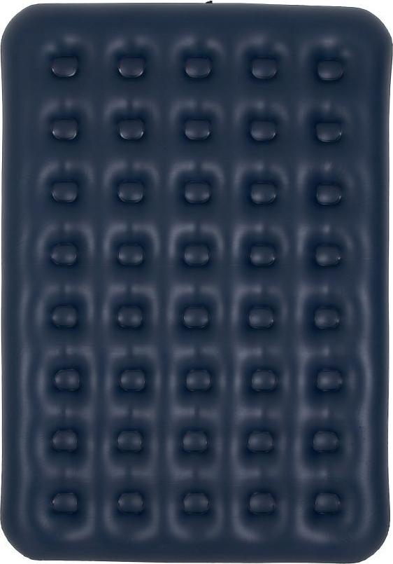 Nafukovací dvojmatrac so zamatovým povrchom + nafukovacia pumpa 67002 modrá