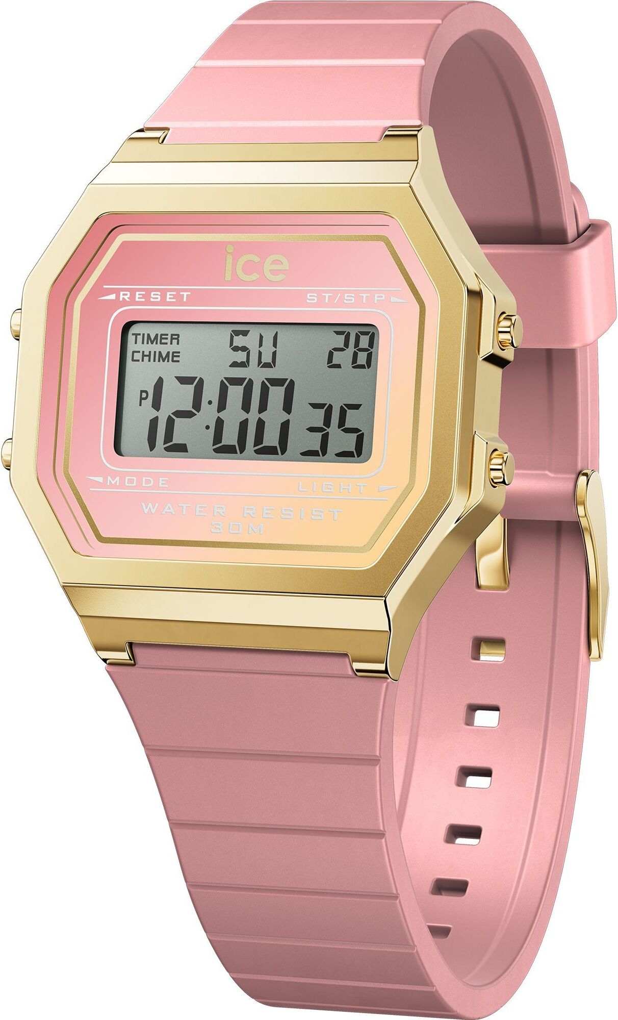 Hodinky Ice-Watch 022715 ICE digit retro coral dreamscape Uhr Datum Alarm rosa