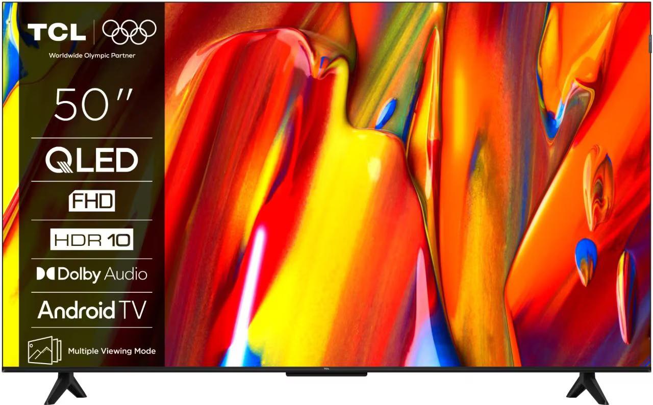 Smart-TV QLED TCL 50V5C, 126 cm, Android, Full HD, Schwarz