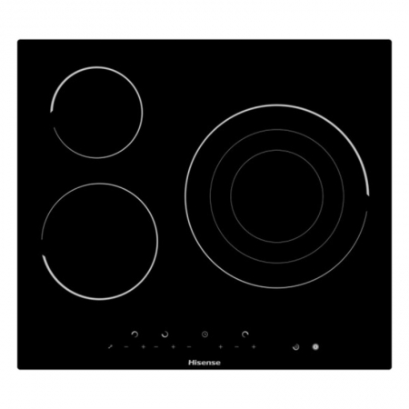 Hisense E6322C 60 cm čierna sklokeramická varná doska (3 varné zóny)