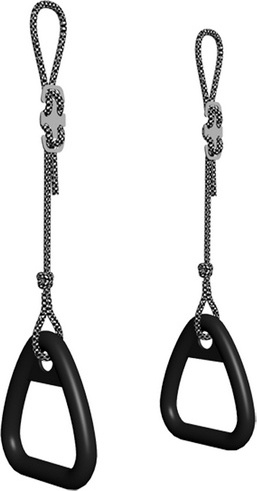 Monkey-Gym Turnringe | Gym Ringe | Gymnastikringe 1.D-27.00-22-black