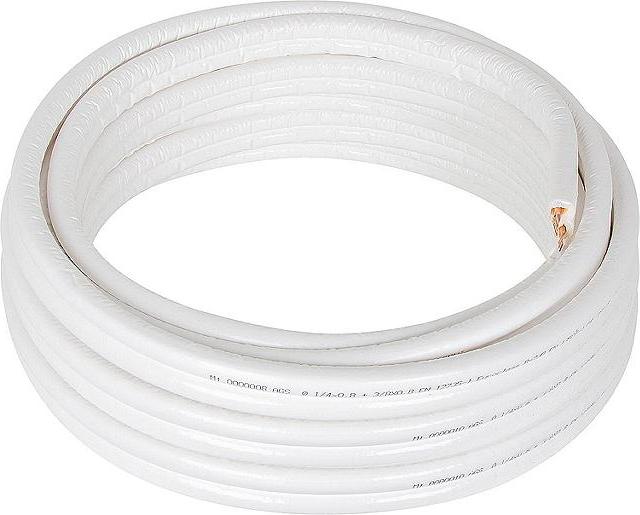 Bosch Kältemittelleitung-Doppelrohr Kupfer 3/8" 5/8"Länge=10m Doppelrohrleitung